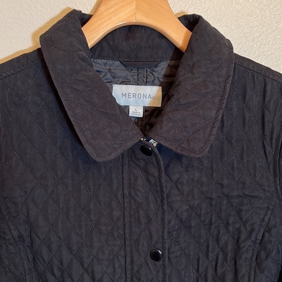 MERONA Black Quilted Jacket - Picture 2 of 14